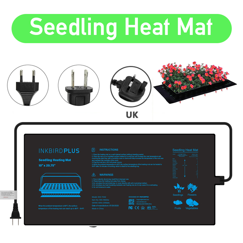Seedling Heat Mat - 20.75x10CM EU/US/UK/AU 플러그 모종 열 매트