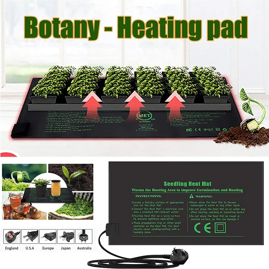 4 크기 220V EU 플러그 묘목 열 매트 방수 수경 - Seedling Heat Mat 리뷰 및 가격